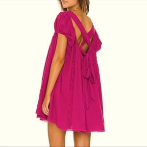 NWT Free People Angele Mini Dress in Dragonfly Punch Size S